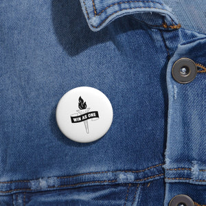 Win As One Torch Pin Button